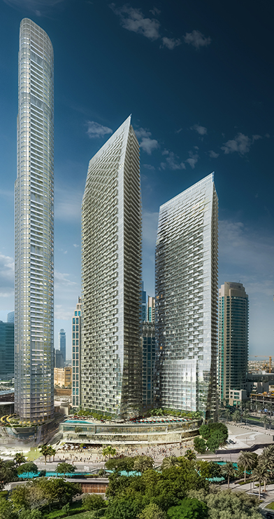 EMAAR Downtown Development Mixed-Use Towers, Dubai, UAE