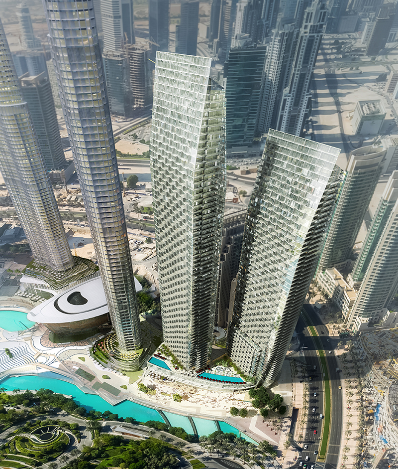 EMAAR Downtown Development Mixed-Use Towers, Dubai, UAE