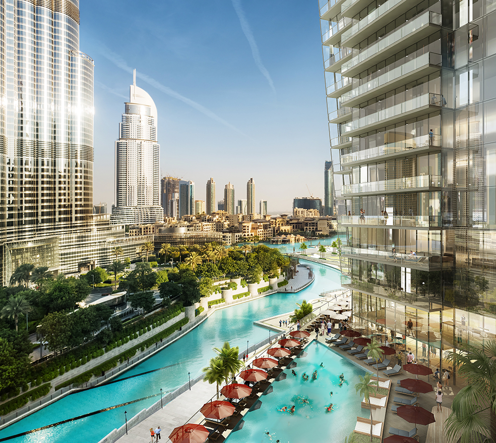 EMAAR Downtown Development Mixed-Use Towers, Dubai, UAE