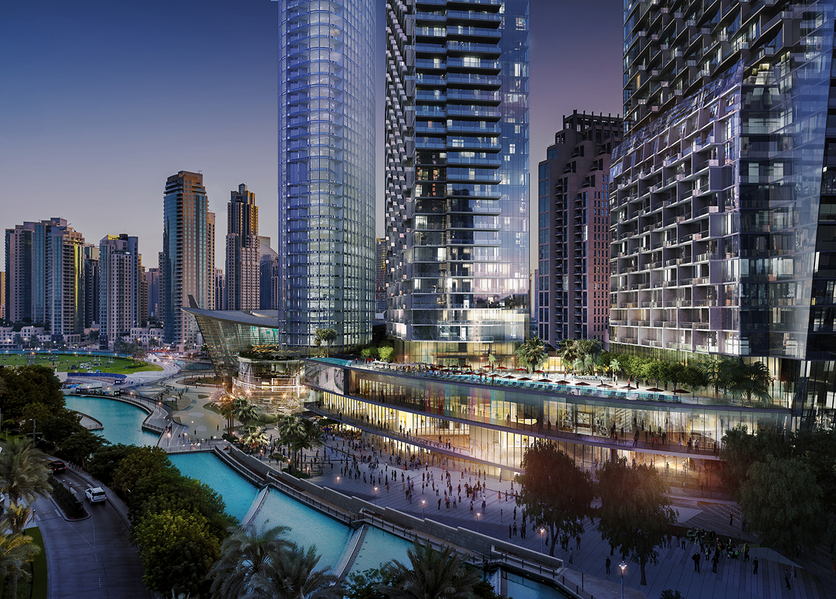 EMAAR Downtown Development Mixed-Use Towers, Dubai, UAE