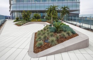 Multiple elevated gardens and terraces bring nature up to the patient level.